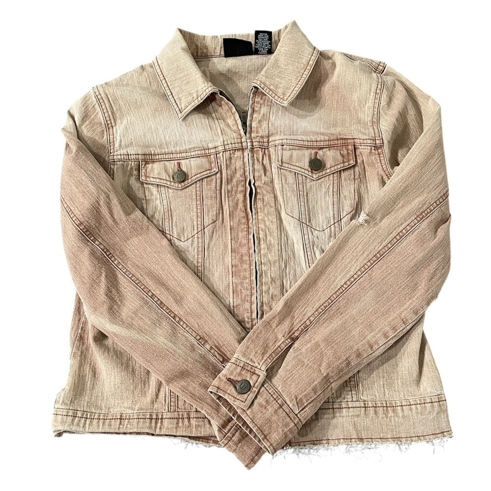 Women NY Jeans Brown Jacket Size Medium - Picture 1 of 11